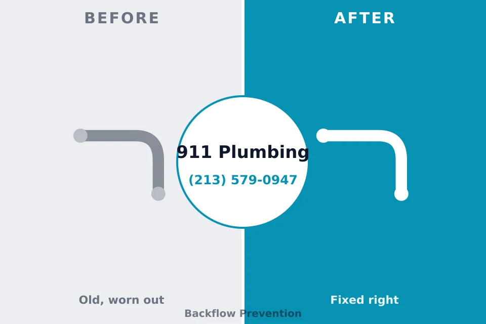 Before and after: plumbing repair Voorheesville, NY